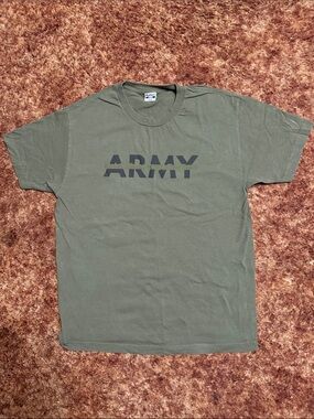 FUCT Olive Green ARMY Graphic Short Sleeve Tee